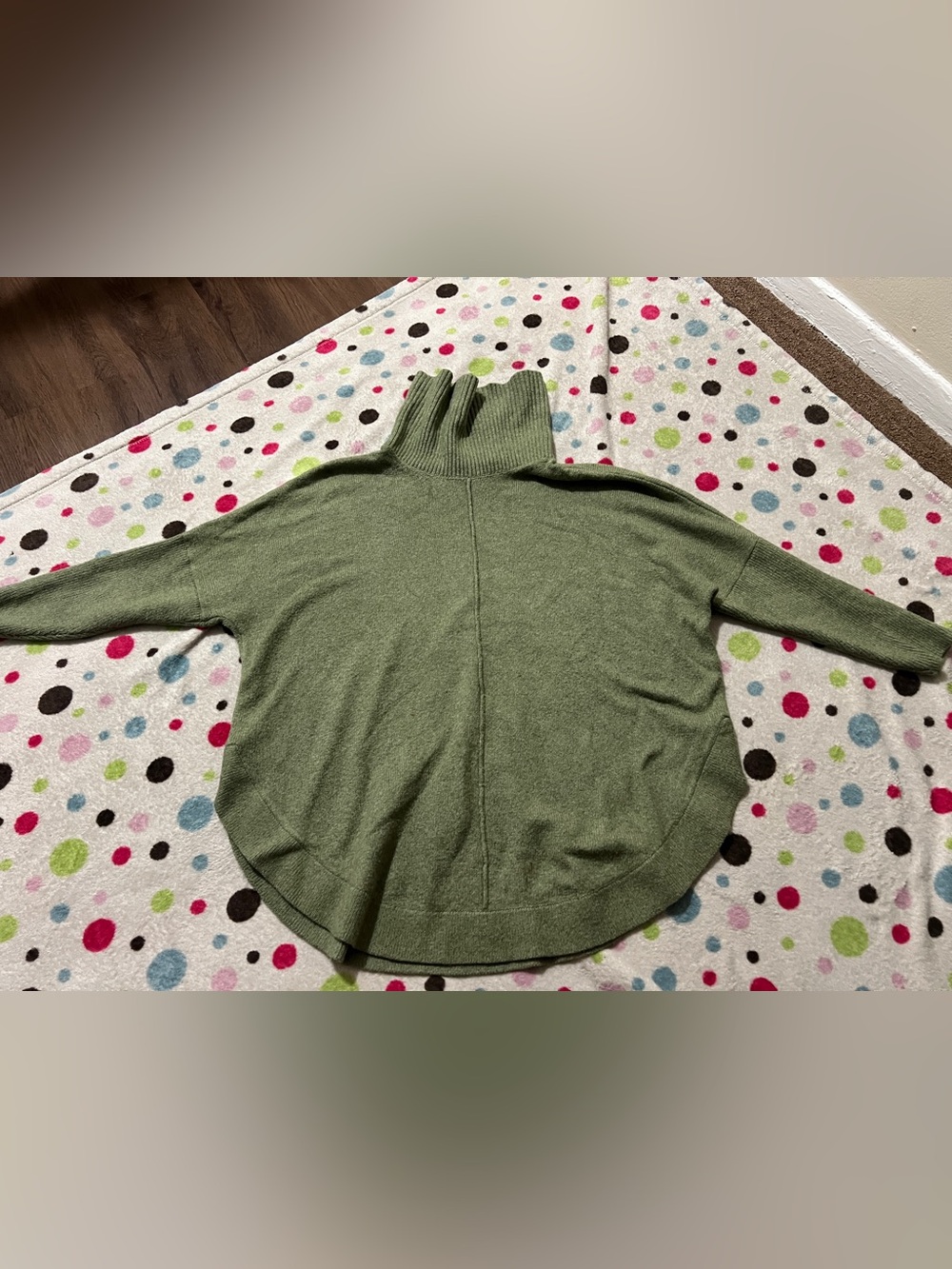 LOFT Olive Green Dolman Turtleneck Sweater